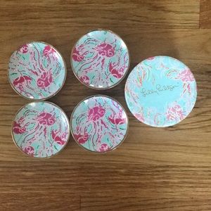 Lilly Pulitzer ceramic coasters new